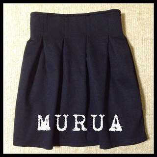 ムルーア(MURUA)のポンチカラーフレアスカート(ミニスカート)