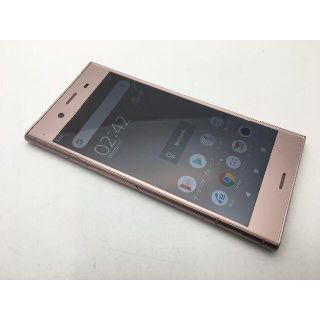 ソニー(SONY)のSIMフリー au XPERIA XZ1 SOV36 ピンク◆美品◆85(スマートフォン本体)