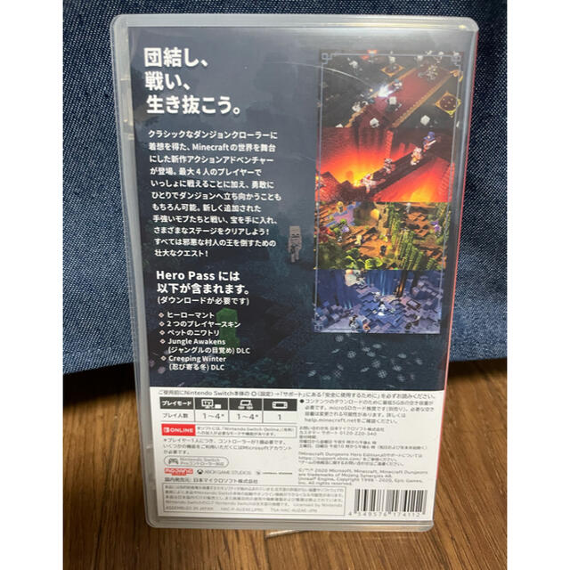 Microsoft(マイクロソフト)のMinecraft Dungeons Hero Edition マイクラ エンタメ/ホビーのゲームソフト/ゲーム機本体(家庭用ゲームソフト)の商品写真