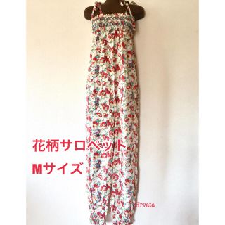 ローズバッド(ROSE BUD)の花柄サロペット オールインワン オーバーオール(オールインワン)