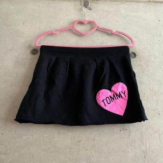 トミー(TOMMY)の★TOMMY★トミー スウェット スカート ブラック 黒 ピンク ハート レア！(ミニスカート)