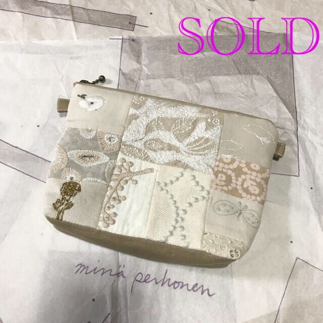 【SOLD】ミナペルホネン　ハンドメイド　ポーチ