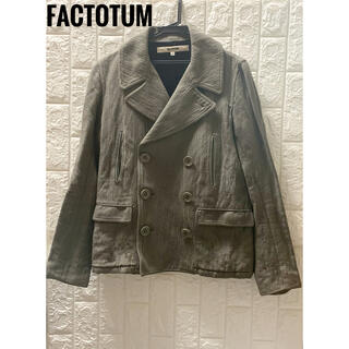 ファクトタム(FACTOTUM)の☆ FACTOTUM ジャケット ダブル カシミヤ グレー M☆(ブルゾン)