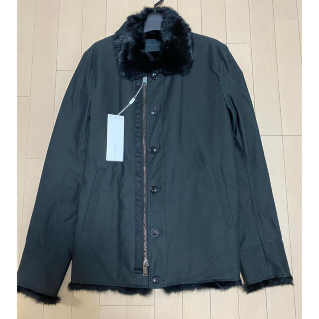 junhashimotoジュンハシモト ラビットファーN-1ジャケット ブラック