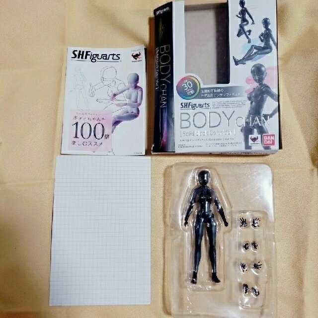 BANDAI(バンダイ)の【正規品】【素体のみ】デッサン人形　S.H.ボディちゃん　ブラック エンタメ/ホビーのフィギュア(その他)の商品写真