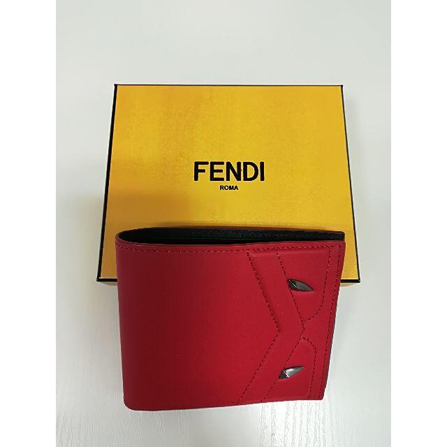 FENDI フェンディ 2つ折り財布 バッグバグズ モンスターアイ 正規品 新品