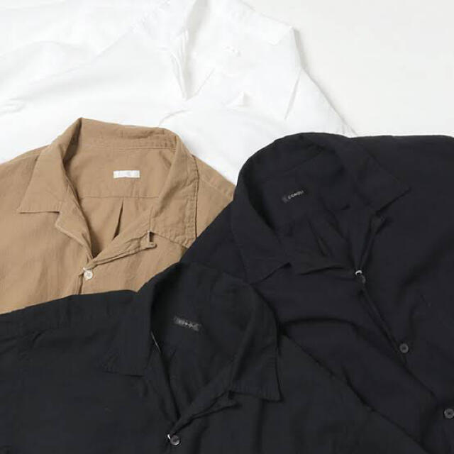COMOLI(コモリ)のCOMOLI (コモリ) ベタシャン　オープンカラーシャツ  メンズのトップス(Tシャツ/カットソー(半袖/袖なし))の商品写真