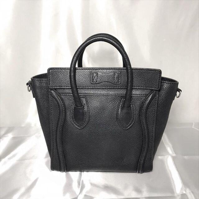 celine(セリーヌ)の美品★　セリーヌ　2way　ブラック　ラゲージ　ナノショッパー レディースのバッグ(ハンドバッグ)の商品写真