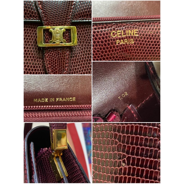 celine(セリーヌ)の激レア VINTAGE OLD CELINE リザードレザー ショルダーバッグ レディースのバッグ(ショルダーバッグ)の商品写真