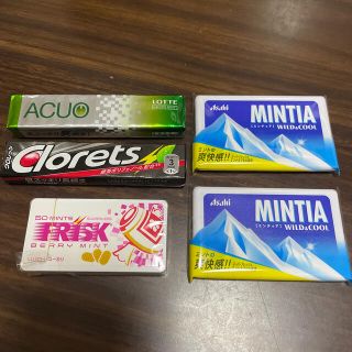 アサヒ(アサヒ)のMINTIA FRISK Clorets ACUO 5つセット(口臭防止/エチケット用品)