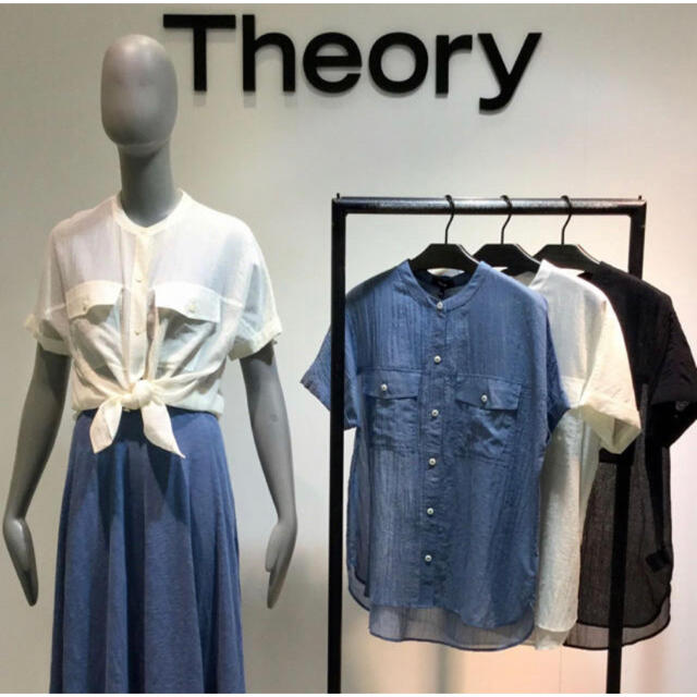 Theory 18ss 半袖ブラウス - シャツ/ブラウス(半袖/袖なし)