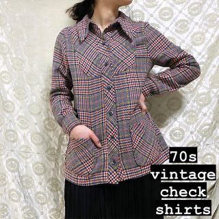 アメリヴィンテージ(Ameri VINTAGE)の70s vintage check shirt jacket western(シャツ/ブラウス(長袖/七分))
