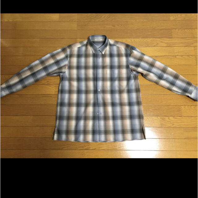 20aw AURALEE CHECK SHIRTS ウールチェックシャツ