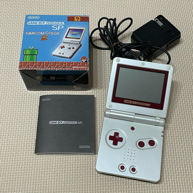 希少】☆美品☆ゲームボーイアドバンスSP ファミコンカラー AC