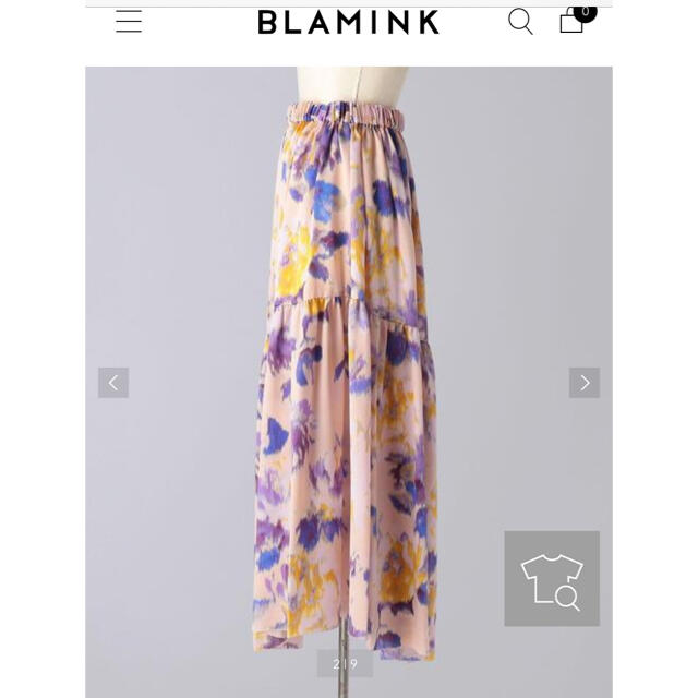 当店の記念日 Drawer - ブラミンクblaminkシルクギャザースカート36