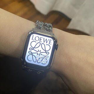 アップルウォッチ(Apple Watch)の美品　Apple Watch 40mm アップルウォッチ　付け替えチェーン(腕時計)