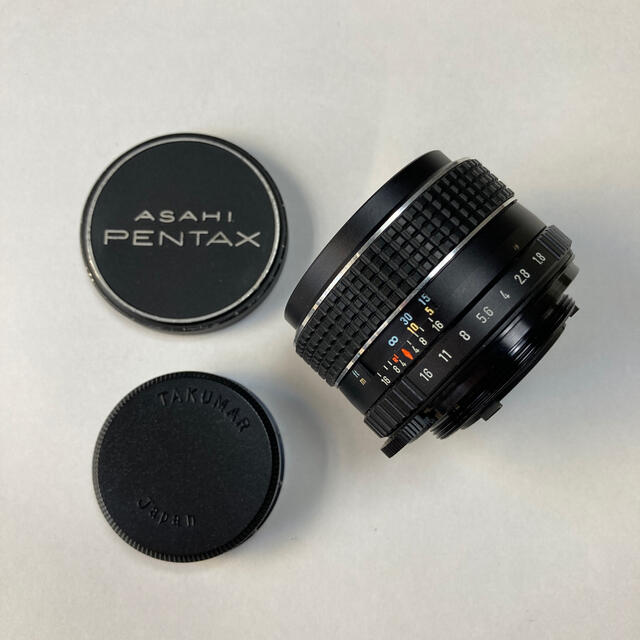 PENTAX(ペンタックス)の美品 SMC TAKUMAR 55mm F1.8 純正前後CAP付 タクマー a スマホ/家電/カメラのカメラ(レンズ(単焦点))の商品写真