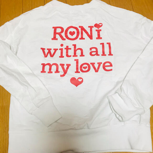 RONI(ロニィ)のRONI ハートトレーナー キッズ/ベビー/マタニティのキッズ服女の子用(90cm~)(Tシャツ/カットソー)の商品写真