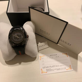 グッチ(Gucci)の【ふわり様専用】GUCCI 46mm ブラック YA137107A(腕時計(アナログ))