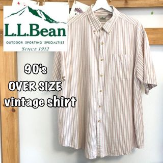 エルエルビーン(L.L.Bean)のL.L.Bean ストライプシャツ ヴィンテージ 90's(シャツ)