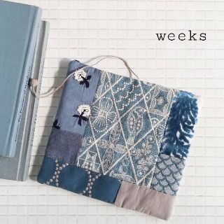 ミナペルホネン(mina perhonen)のほぼ日weeks　水色ワルツの手帳カバー(ブックカバー)