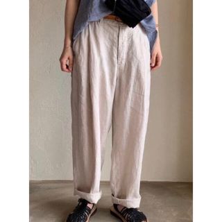 nest Robe リネンタックテーパードパンツ