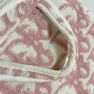 Dior　トロッター柄 パイル地 ハンドバッグ ピンク