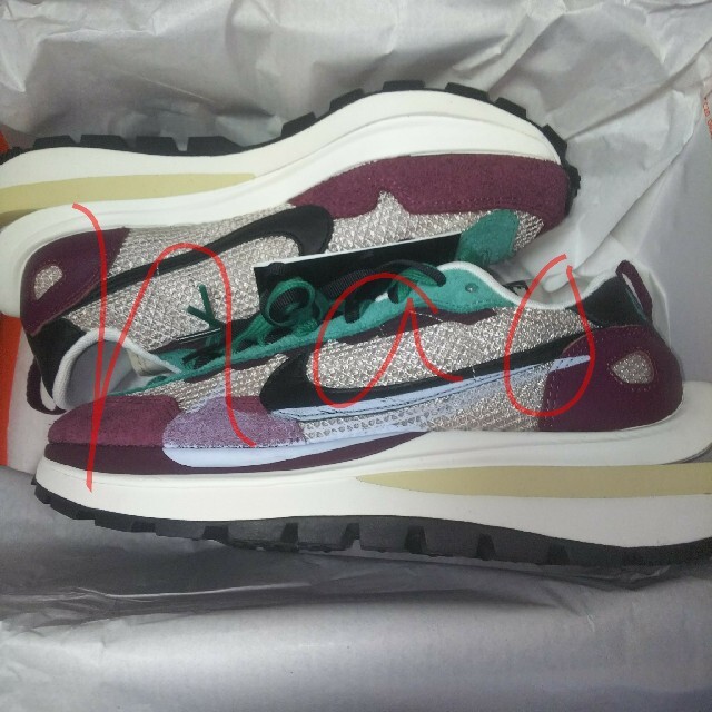 うのにもお得な SACAI 26.5 - NIKE NIKE RED VAPORWAFFLE VILLAIN
