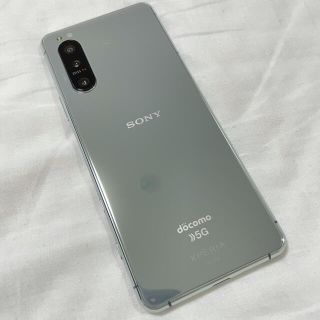 エクスペリア(Xperia)のジャンク品 美品 docomo Xperia 5 II SO-52A グレー(Androidケース)