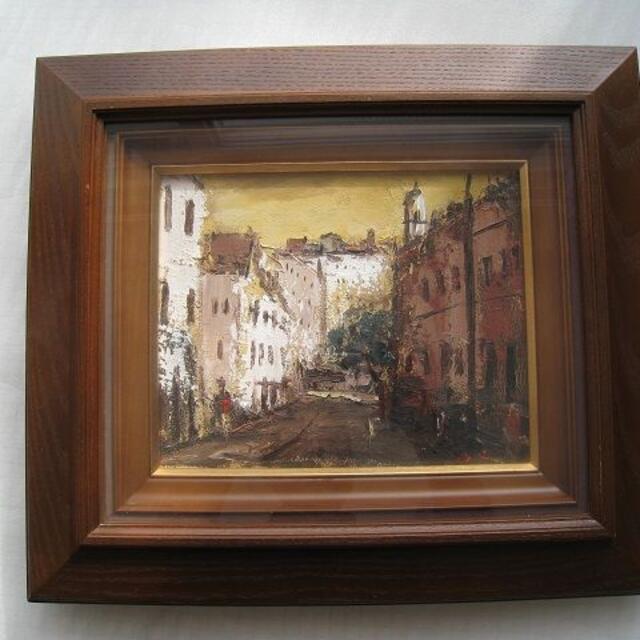 ☆ 油彩画   ☆ 題名「赤レンガの建物」