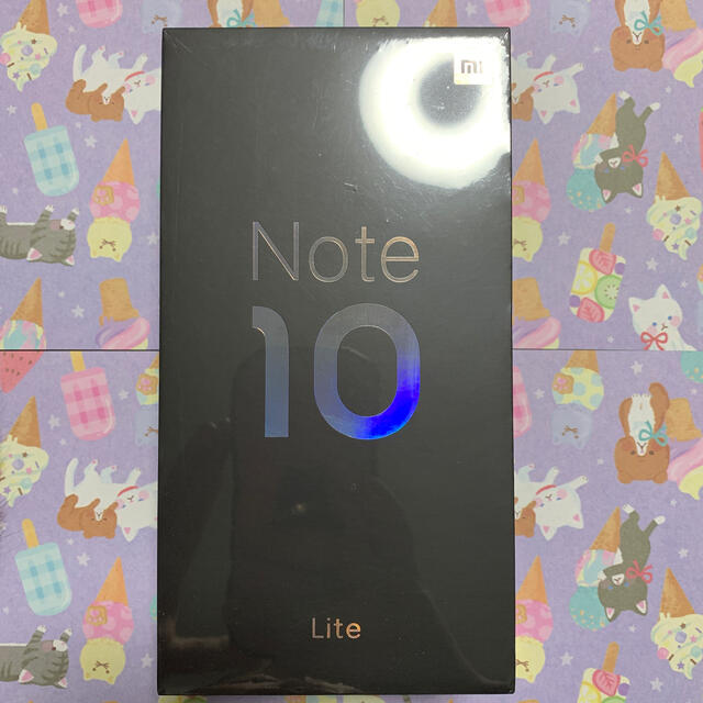 新品未開封　Xiaomi Mi Note 10 Lite 64GB Whiteスマートフォン本体