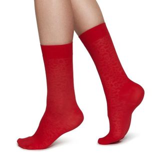 ケースリー(k3)のEmma leopard Sock RED(ソックス)