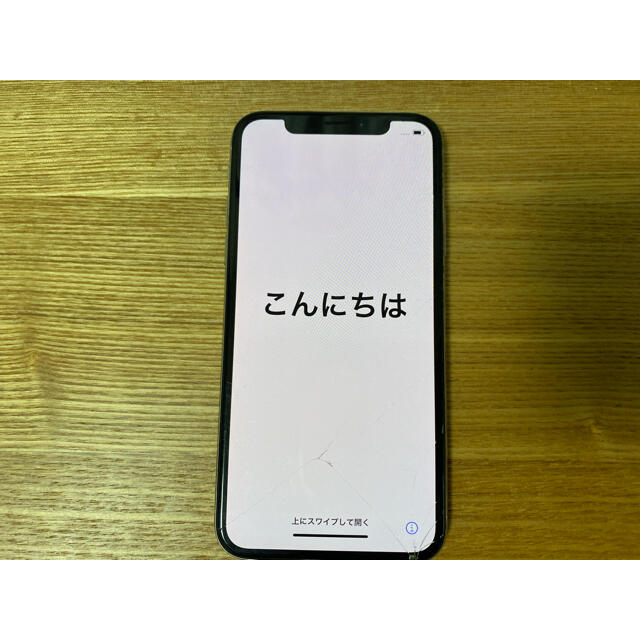 約2年バッテリー最大容量iPhone X シルバー64GB SIMフリー　カメラ故障