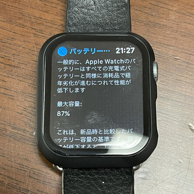 Apple(アップル)のApple Watch series4 44mm スペースグレイ　GPS スマホ/家電/カメラのスマホアクセサリー(その他)の商品写真