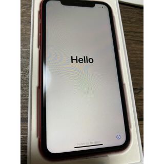 アップル(Apple)のiPhone XR レッド　256㎇　交換品新品未使用(スマートフォン本体)