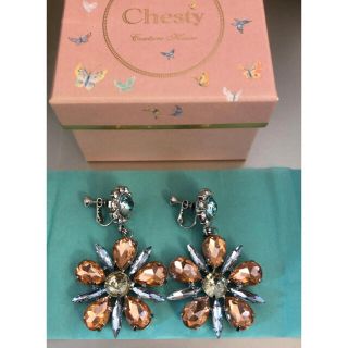 チェスティ(Chesty)のchestyビジューイヤリング☆新品未使用☆(イヤリング)