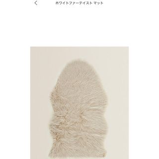 ザラホーム(ZARA HOME)のザラホーム♡ホワイトファーテイストマット(ラグ)