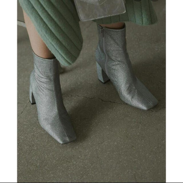 ★Ameri VINTAGE★ SQUARE GLITTER BOOTS［M］