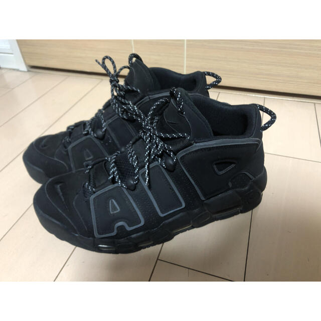 NIKE AIR MORE UPTEMPO BLACK モアテン 黒 28.5