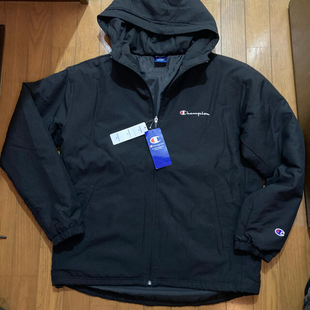 新品 Champion チャンピオン 中綿パーカージャケット L 黒 ブラック