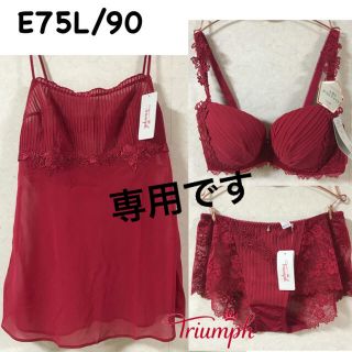 トリンプ(Triumph)のトリンプ プレミアムデザイン プリーツ E75L/90(セット/コーデ)