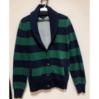 トミーヒルフィガー(TOMMY HILFIGER)の美品 トミーフィルフィガー 襟付きカーディガン(カーディガン)