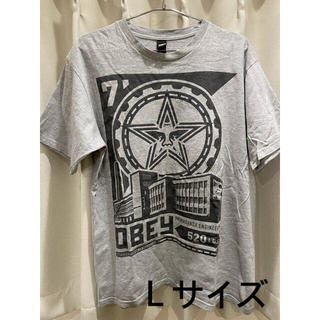 オベイ(OBEY)のOBEY Tシャツ　Ｌサイズ　アメリカ購入(Tシャツ/カットソー(半袖/袖なし))
