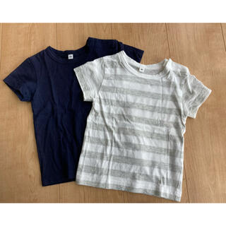 ムジルシリョウヒン(MUJI (無印良品))の無印良品まとめ売り　半袖Tシャツ　2枚　80(Ｔシャツ)