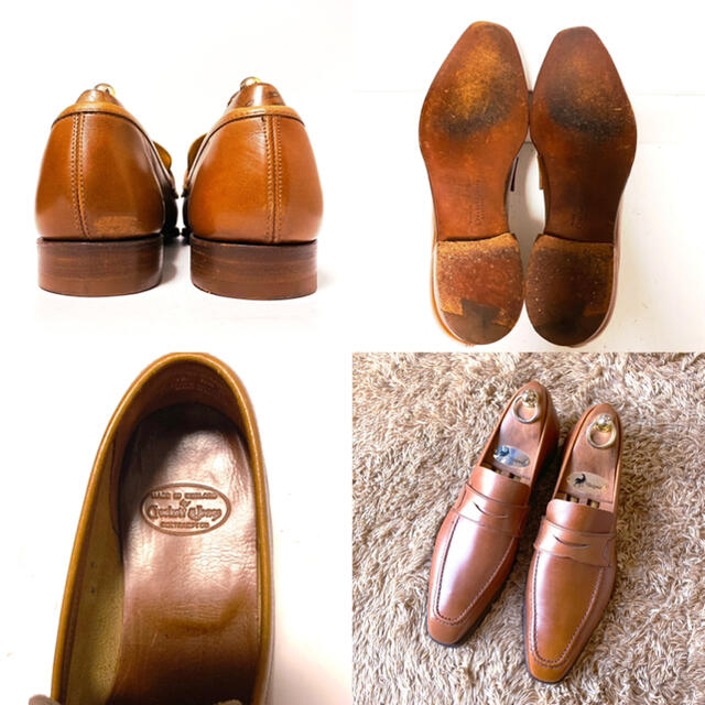 Crockett&Jones(クロケットアンドジョーンズ)の554.CROCKETT&JONE SLOANE ペニーローファー 6.5D メンズの靴/シューズ(ドレス/ビジネス)の商品写真