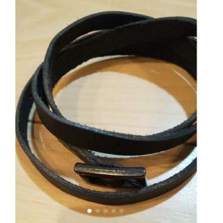 シャリーフ(SHAREEF)の未使用 SHAREEF REATHER BRACELET ブラック(ブレスレット)