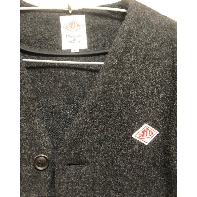 Danton ダントン ウールモッサカラーレスジャケット