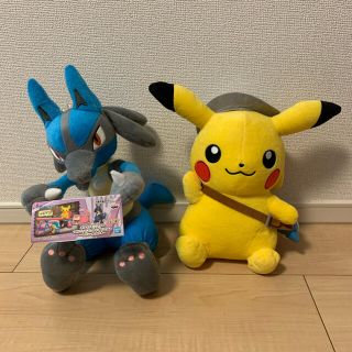 ポケモン ぬいぐるみ まとめ売り【ルカリオ&ピカチュウ】(キャラクターグッズ)