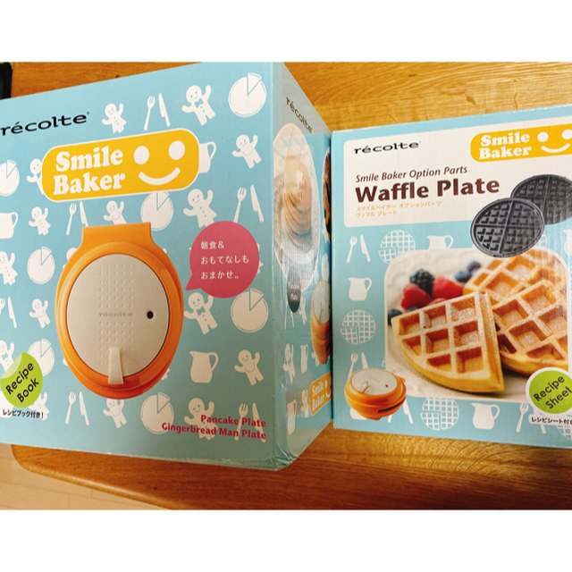 recolte smile baker、waffle plate つき