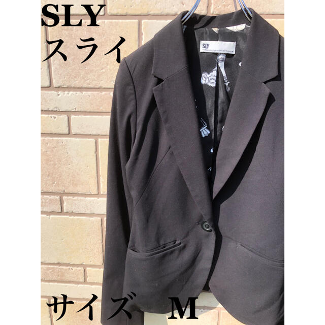 SLY - SLY スライ テーラードジャケット インナー総柄 サーカス ピエロ